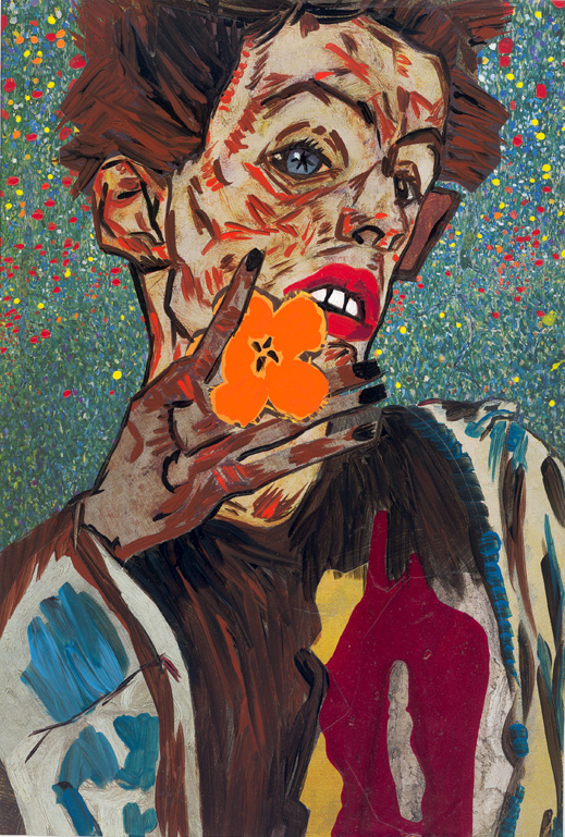 Egon Schiele à la fleur.