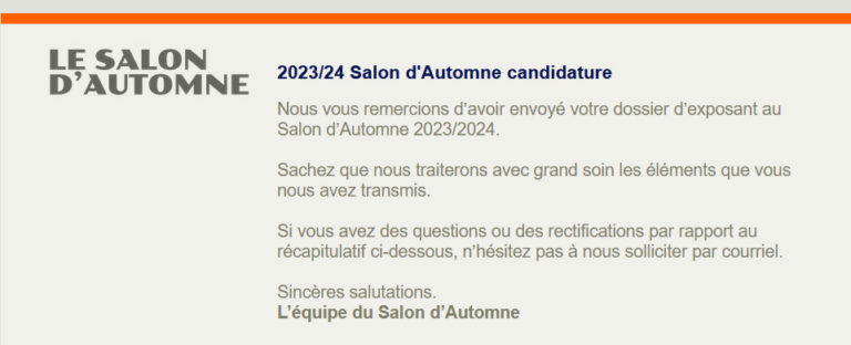 Salon d’Automne 2024 ??