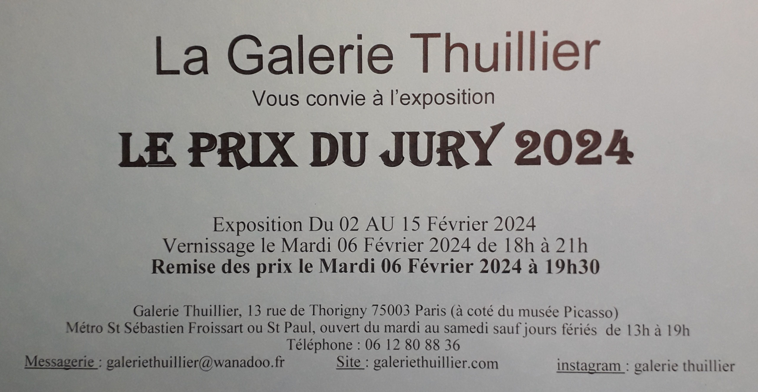 Exposition collective Galerie Thuillier